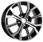 Диск K&K КС945 6 x 15 4*100 Et: 50 Dia: 60,1 Алмаз черный