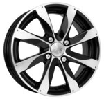 Диск K&K Джемини 6x15 4*100 Et:45 Dia:56,6 алмаз черный