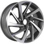 Диск KDW KD1530 6x15 5*100 Et:38 Dia:57,1 Grey Front Polished