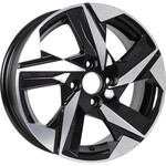 Диск KDW KD1520 6x15 4*100 Et:46 Dia:54,1 Black Front Polished