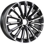 Диск KDW KD1610 6,5x16 4*100 Et:50 Dia:60,1 Black Front Polished