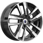 Диск K&K Хант (КС1034) 6x15 4*100 Et:45 Dia:67,1 Алмаз черный