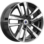 Диск K&K Хант (КС1034) 6x15 4*100 Et:46 Dia:60,1 алмаз чёрный