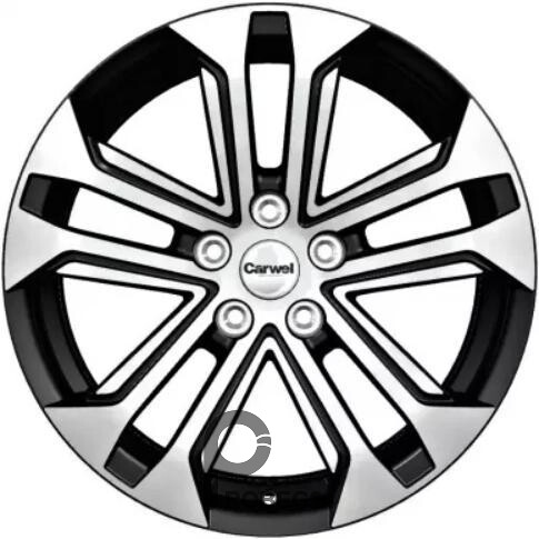 Carwel Куж 7x18 5*108 ET36 DIA65.1 BL Литой